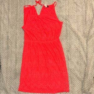 Vibrant Lace Mini Dress